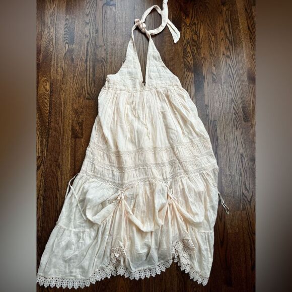Free People White/Ivory  NWT
Sunflower Afternoon Bustle
Midi Dress Small - Picture 5 of 8